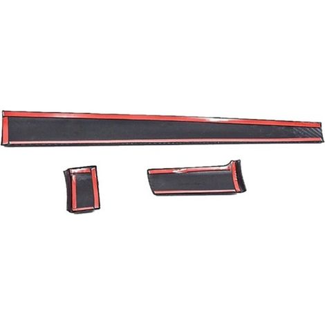 1 jeu, couleur : fibre de carbone, matériau : ABS, garniture de console centrale de voiture (conduite à gauche), convient à la 10e génération. (1/5)