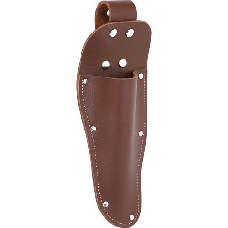 Porte-pince, étui pour sécateur, ceinture en cuir de vachette, sac suspendu pour outils de jardinage, sécateur, ciseaux, couteaux, café (1/5)