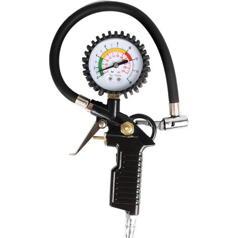 Tire Pressure Gauge, Digital Tire Pressure Gauge, Filling Gun Pressure Gauge (Black)