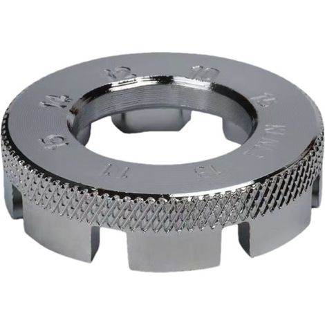 Lntyq Lot de 2 Clé à rayons, Clé à Rayons 8 Voies, Clé à Rayons de Vélo 6 Tailles Calibre 10-15, Outil de Cle a Rayon VTT, Clé à Roue de Vélo pour Réglage Réparation de Roues de Vélo (1/5)