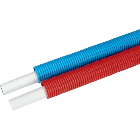 Tube multicouche pré-gainé rouge ACOPEX ALU diamètre nominal 16 x 2 - couronne de 100 m - THERMACOME