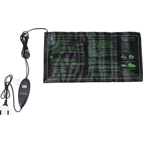 Tapis chauffant pour semis 50 x 25 cm avec thermostat numérique, pour le démarrage des semis, prise américaine 100-120 V (1/5)