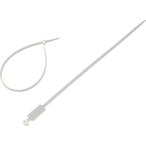 Valore Fascetta, 4,8 mm, con campo descrittivo 30 cm clip (1/3)