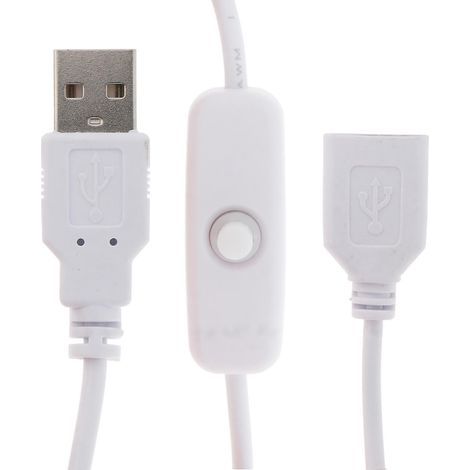 Câble USB de 1 m avec interrupteur marche/arrêt et rallonge pour lampe USB et ventilateur USB (1/4)