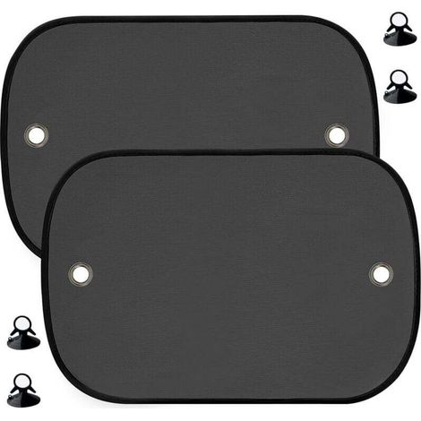 Bardusch-Pare-soleil pour voiture bébé, lot de 2 pare-soleil latéraux, protection UV, ventouses, 44 x 36 cm, accessoire pratique pour enfants (1/4)