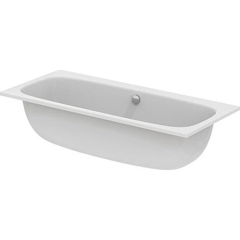 Baignoire duo Ideal Standard i.life lxhxp : 1800x450x800mm, capacité : 325 l, acrylique blanc (1/4)
