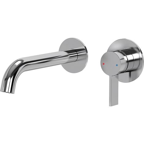Robinet mitigeur de lavabo encastré - chrome - LOMAZOO - Kepler (1/5)