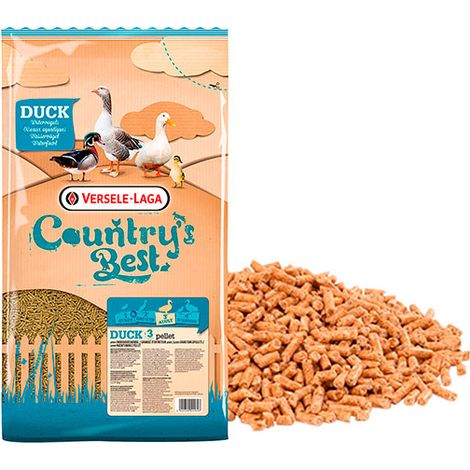 Comida para Patos - Pellet Duck 3 - Alimentación Completa para Gansos, cisnes y Patos - 5 KG