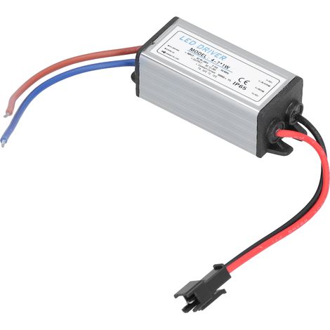Pilote LED 4-71W, transformateur d'éclairage AC85-265V/DC12-26V, 300mA courant constant, alimentation étanche large tension avec connecteur DIY à fil terminal (1/5)
