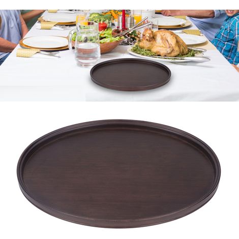Tablett aus Walnussholz, Teetablett, Speisetablett, Tablett für Trockenfrüchte, Tablett für Tee und Snacks, Tablett aus Bambus für Trockenaufguss, Teetasse, Teetisch (1/5)