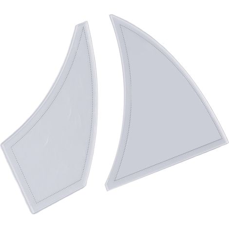 Lot de 2 règles de couture en acrylique à motif d'hélice torsadée, pour créateurs et couturiers professionnels, 12 et 14 pouces. (1/5)