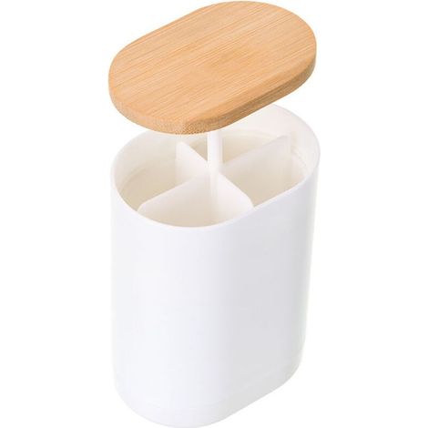 Conteneur Tampons Coton BoîTe Distributeur De Coton DéMaquillant Blanc Distributeur Coton-tiges Distributeur Automatique De Cure-Dents Pour Cure-Dents,Cotons-Tiges,Restaurant D'HôTelàDomicile (1/4)