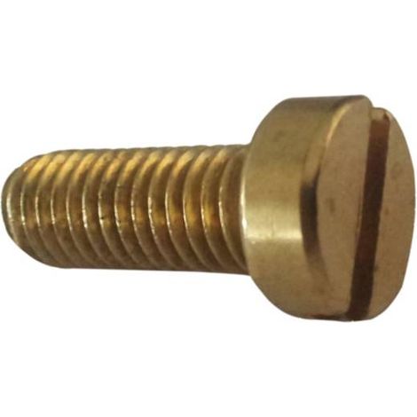 200 Vis Métaux Tête Cylindrique Fendue 2 x 20 mm - Laiton - D-Work