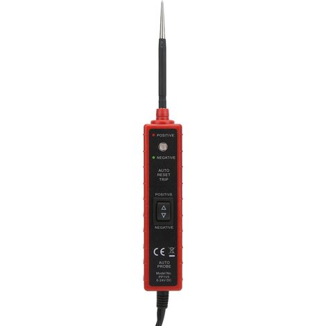 4 m Kfz-Elektrik-Prüfgerät, Diagnosesonde mit Kurzschlussschutz, rot, DC 6-24V, Fahrzeug-Fehlerbehebungswerkzeug. (1/5)