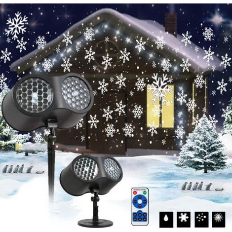 Projecteur de Noël - - Lampe LED - IP65 étanche - Rotatif - 5W (1/4)