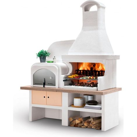 Barbecue Malibu' in Muratura forno a Sinistra (1/2)