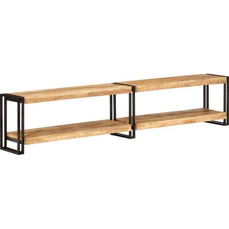 TV Cabinet 200x30x40 cm Solid Wood Mango vidaXL