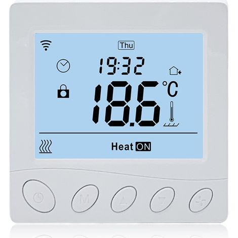 Thermostat intelligent pour chaudière à gaz, contrôleur de température programmable Wi-Fi avec application de contrôle à distance (1/3)