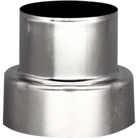 Reduction Inox - Raccord de Conversion Tube Fumée - 70 mm à 60 mm - Pour Appareils de Chauffage Type B - 1 Pièce (1/5)