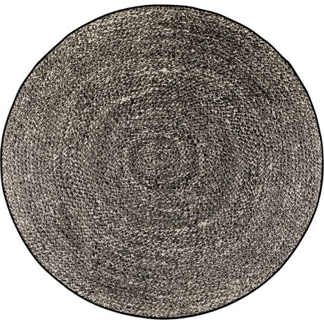 Tapis d'Extérieur et Intérieur Rond en Polypropylène Anti-UV Tonnerre Ø 160 cm - PANGIVO (1/3)