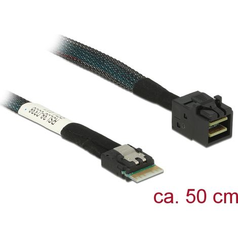 Delock cable slim sas sff-8654 4i  mini sas hd sff-8643 de 50 cm