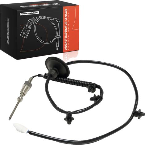 Sensor de temperatura, cable de 900 mm de longitud, sensor NTC, rosca M12x1.25, 2 contactos de conector, compatible con vehículos. (1/5)