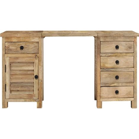 Maison Exclusive - Schreibtisch Massivholz Mango 140x50x77 cm