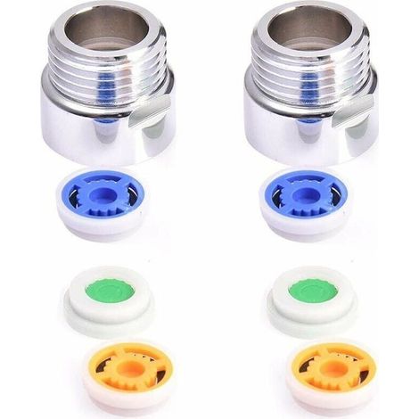 2 Pièces Douche Réducteur, Limiteur de Debit d'Eau Douche, Douche Limiteur de Réducteur Réducteur de Débit Réglé pour Cuisine, Salle à Manger, Salle de Bain (1/5)