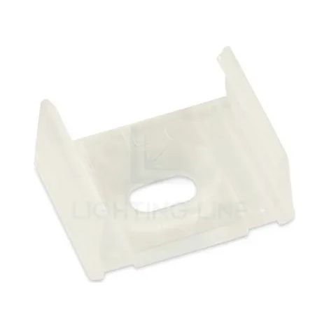 STAFFA IN PLASTICA PER IL FISSAGGIO DEL PROFILO PER LED RETTANGOLARE (1/4)