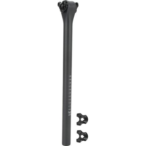 Tige de selle carbone légère amortissement des chocs accessoire vélo noir gris argent mat 27.2x400mm (1/5)