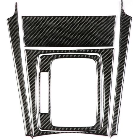 Car Gear Shift Carbon Fiber Panel Cover Trim for W204 C-Class 07-13 (Left-Hand Drive) (1/5)