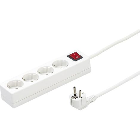 Base IV T.SUP+T/T+CABLE+INTERRUPTEUR, adaptateur avec plusieurs sorties et protection, idéal pour connecter des appareils et assurer une utilisation sûre