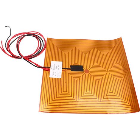 PI Polyimide – Coussin Chauffant Rapide et Efficace pour Imprimantes 3D, Film Adhésif Puissant 300x300mm (DC12V 400W) (1/5)