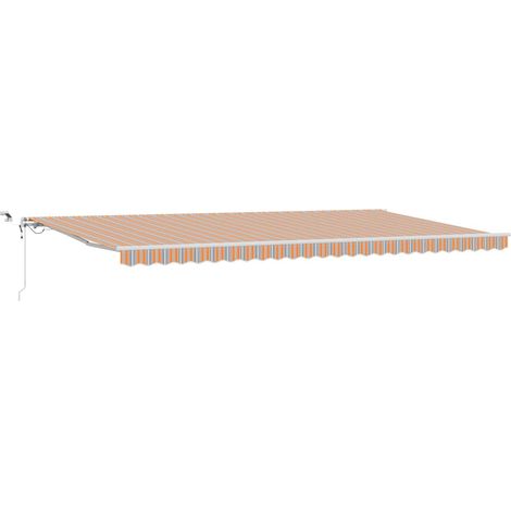 Maison Exclusive - Tenda Retrattile Multicolore 600 × 300 cm Poliestere e Metallo