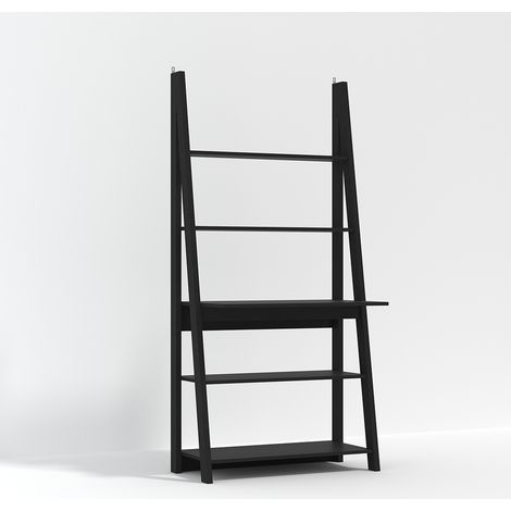 Tiva Ladder Desk - MDF - L50 x W84 x H175.4 cm - Black (1/5)
