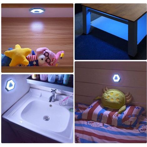 Lampe de plafond LED rechargeable pour voiture, éclairage intérieur press 10.5x9.2x1.2cm, magnétique pour toit coffre (1/5)