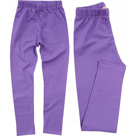 Mädchen-Leggings aus weicher Baumwolle, lila, 104 H005J