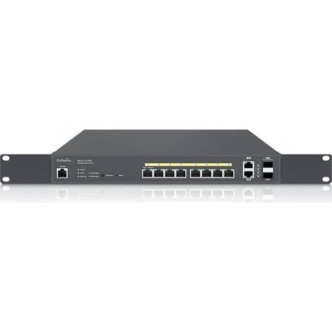 EnGenius ECS1112FP switch Gestionado L2+ Gigabit Ethernet (10/100/1000) Energía sobre Ethernet (PoE) Negro