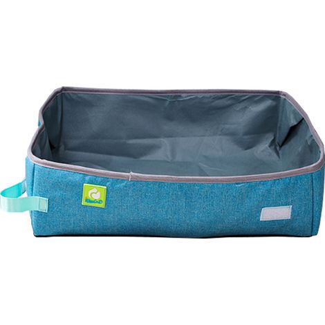 Bac À Litière De Voyage Pour Chat - Bac À Litière Pliable Pour Chat Avec Pelle - Maisons De Toilette Pliable Pour Chat - 58 cm (1/4)