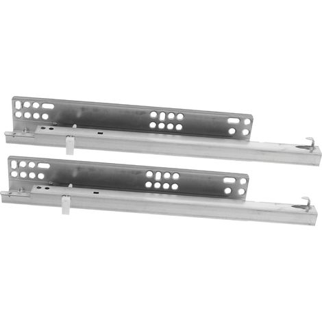 Glissières De Tiroir à Montage Inférieur Rails Robustes à Roulement à Billes Pour Armoires Et Commodes Extension Complète (1/5)