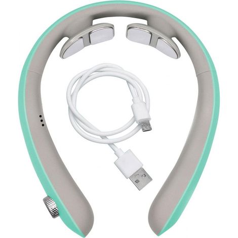 BEPER P302MAS100 Nackenmassagegerät, 6 Modi, einstellbare Intensität, Wärmefunktion, wiederaufladbar, USB-Kabel im Lieferumfang enthalten (1/5)