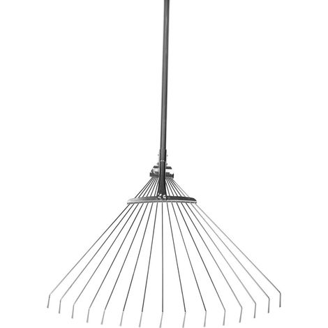 Laub Rechen Strend Pro R116-95, 15 Zinken, Fächerform, 950 g, Metallstiel