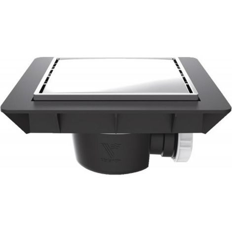 Bonde de sol extra plate avec grille finition inox - VALENTIN (1/5)