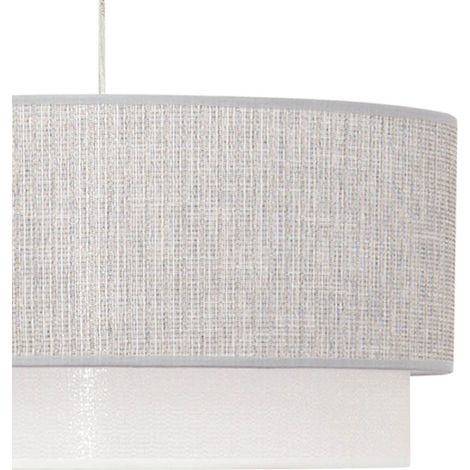 Lampara Colgante Kenya 3xe27 Gris/blanco Reg.50d de FABRILAMP. (1/2)