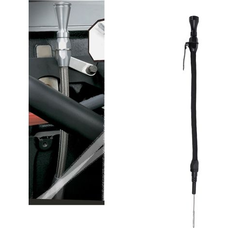 Jauge d'huile moteur flexible en acier inoxydable, remplacement pour moteurs V8 Big Block 396, 427, 454, 496 et 502, noire. (1/5)