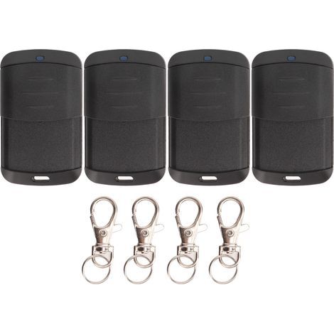 Ortviai Télécommande universelle 433,92 MHz pour portail, porte de garage et volet roulant – étanche, 4 unités avec piles intégrées (1/5)