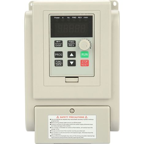 Variateur de fréquence monophasé 220 V CA, adapté aux moteurs triphasés à courant alternatif de 2,2 kW. (1/5)