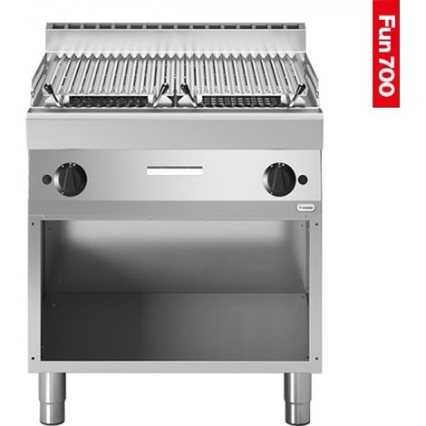 Grill pierre de lave 2 zones - Grille inox - Gaz naturel - Fun 700 - Modular