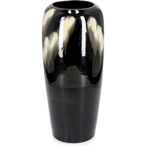 Vaso "Coira" alto in terracotta smaltata per uso esterno h 59 cm (1/2)