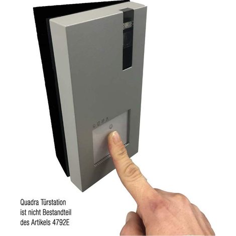 COMELIT GROUP 4792E QUADRA ADAPTATEUR DE MONTAGE POUR STATION DE PORTE 8023903368734 NOIR